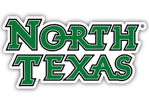 North Texas 2-Inch on one of its sides NCAA Durable School Spirit Vinyl Decal Sticker