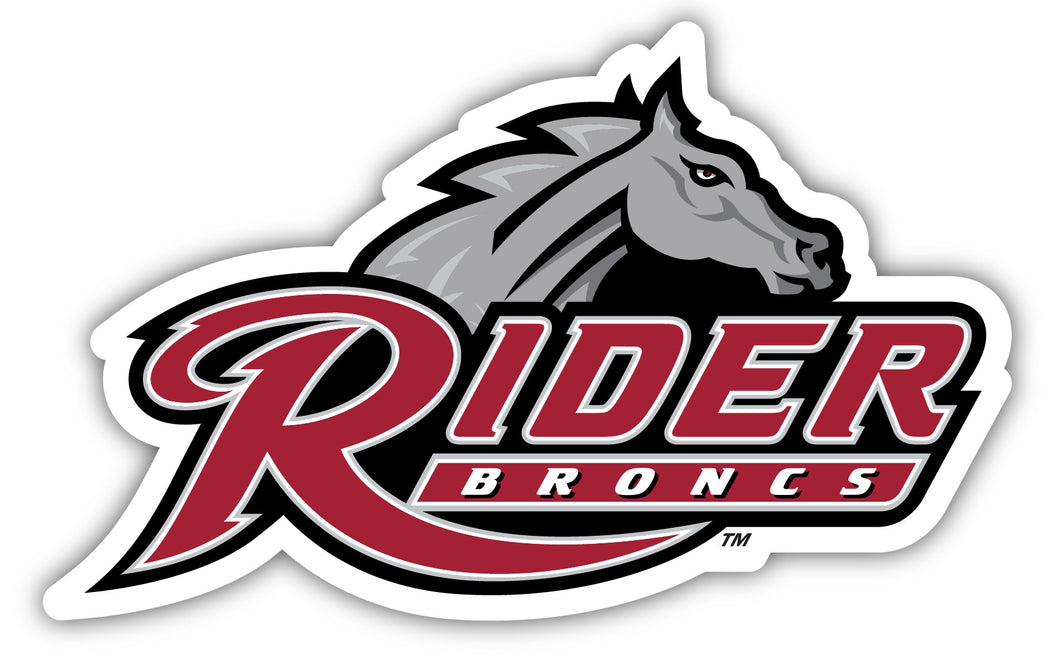 Rider University Broncs 4-Inch Elegant School Logo NCAA Vinyl Decal Sticker for Fans, Students, and Alumni