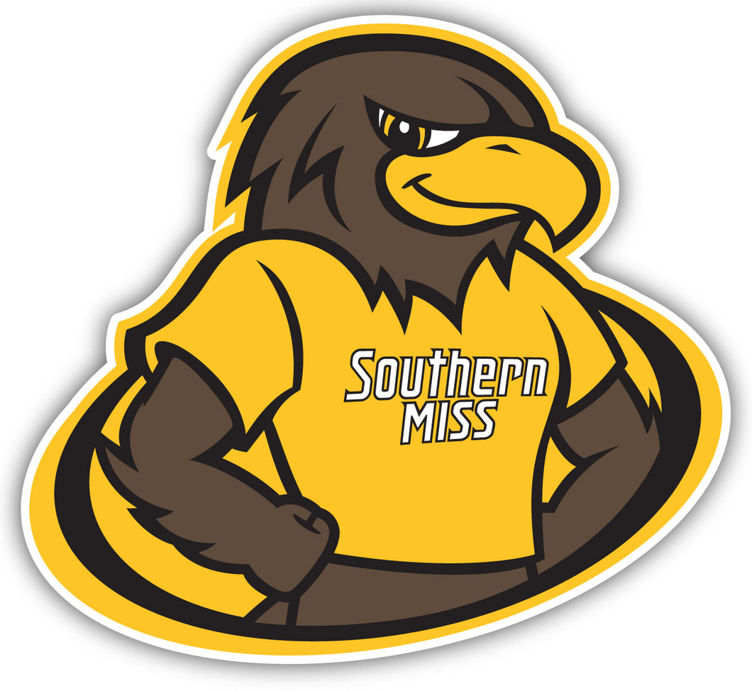 Southern Mississippi Golden Eagles 2-Inch on one of its sides NCAA Durable School Spirit Vinyl Decal Sticker