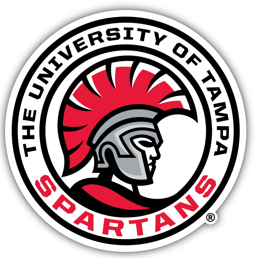 University of Tampa Spartans 4-Inch Elegant School Logo NCAA Vinyl Decal Sticker for Fans, Students, and Alumni