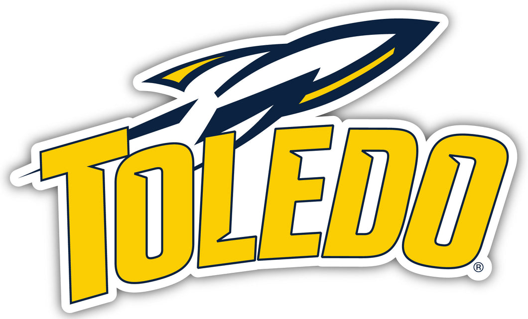 Toledo Rockets 10-Inch on one of its sides NCAA Durable School Spirit Vinyl Decal Sticker