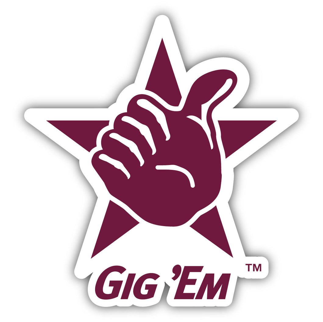 Texas A&M Aggies 10-Inch on one of its sides NCAA Durable School Spirit Vinyl Decal Sticker