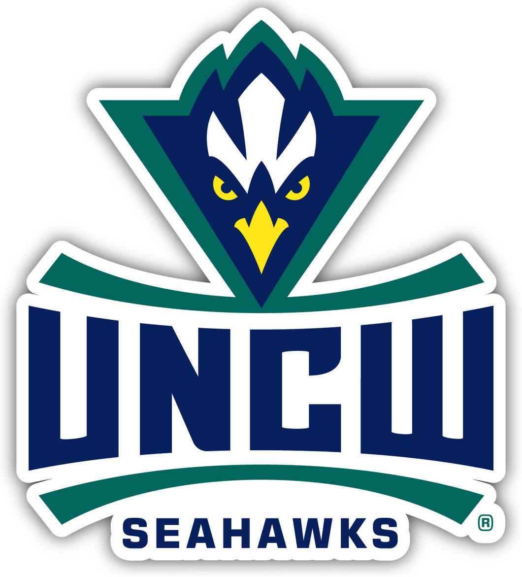 North Carolina Wilmington Seahawks 4-Inch Elegant School Logo NCAA Vinyl Decal Sticker for Fans, Students, and Alumni