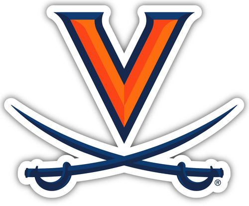 Virginia Cavaliers 4-Inch Elegant School Logo NCAA Vinyl Decal Sticker for Fans, Students, and Alumni