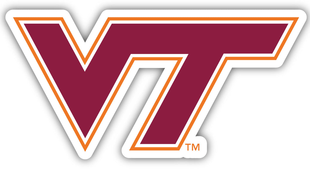 Virginia Tech Hokies 4-Inch Elegant School Logo NCAA Vinyl Decal Sticker for Fans, Students, and Alumni