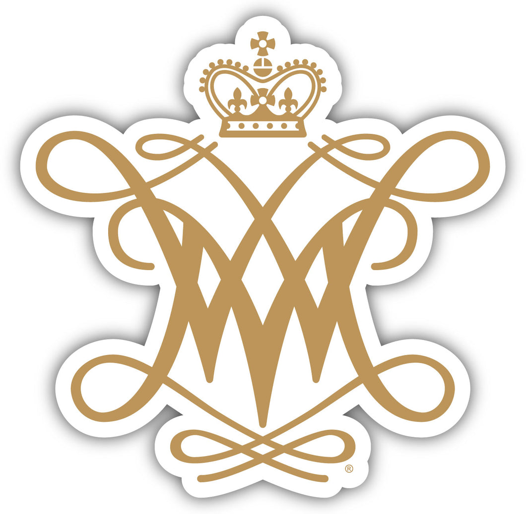 William and Mary 4-Inch Elegant School Logo NCAA Vinyl Decal Sticker for Fans, Students, and Alumni