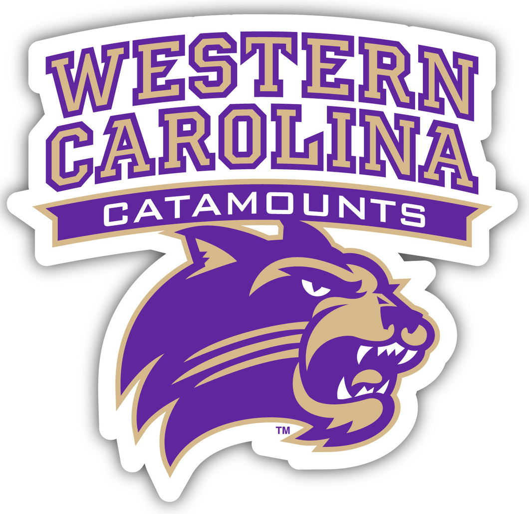 Western Carolina University 4-Inch Elegant School Logo NCAA Vinyl Decal Sticker for Fans, Students, and Alumni