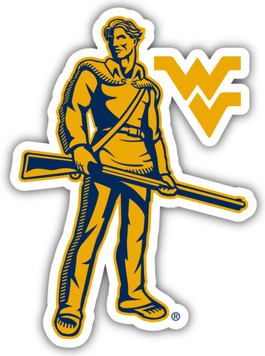 West Virginia Mountaineers 10-Inch on one of its sides NCAA Durable School Spirit Vinyl Decal Sticker