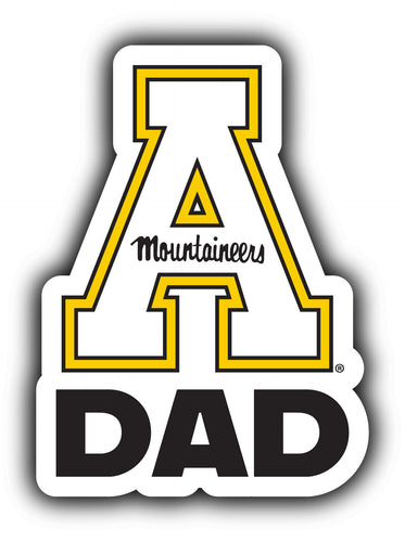 Appalachian State 4-Inch Proud Dad NCAA - Durable School Spirit Vinyl Decal Perfect Gift for Dad