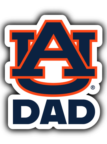 Auburn Tigers 4-Inch Proud Dad NCAA - Durable School Spirit Vinyl Decal Perfect Gift for Dad