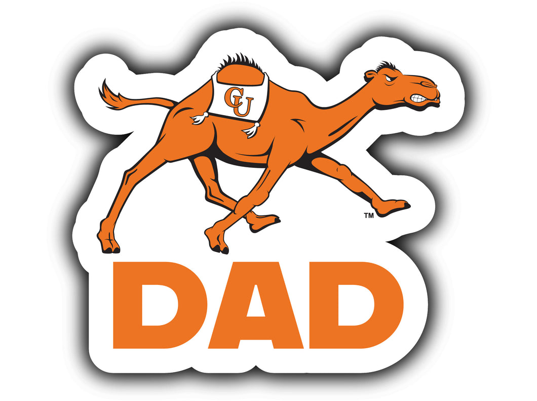 Campbell University Fighting Camels 4-Inch Proud Dad NCAA - Durable School Spirit Vinyl Decal Perfect Gift for Dad