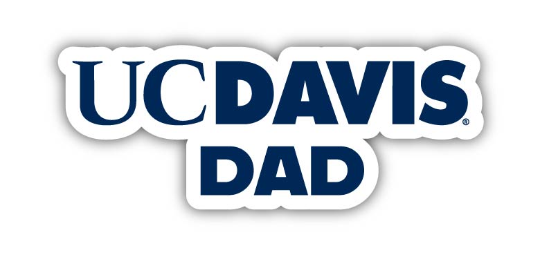 UC Davis Aggies 4-Inch Proud Dad NCAA - Durable School Spirit Vinyl Decal Perfect Gift for Dad