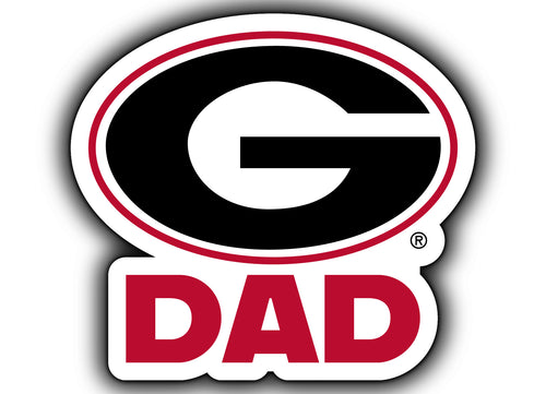 Georgia Bulldogs 4-Inch Proud Dad NCAA - Durable School Spirit Vinyl Decal Perfect Gift for Dad