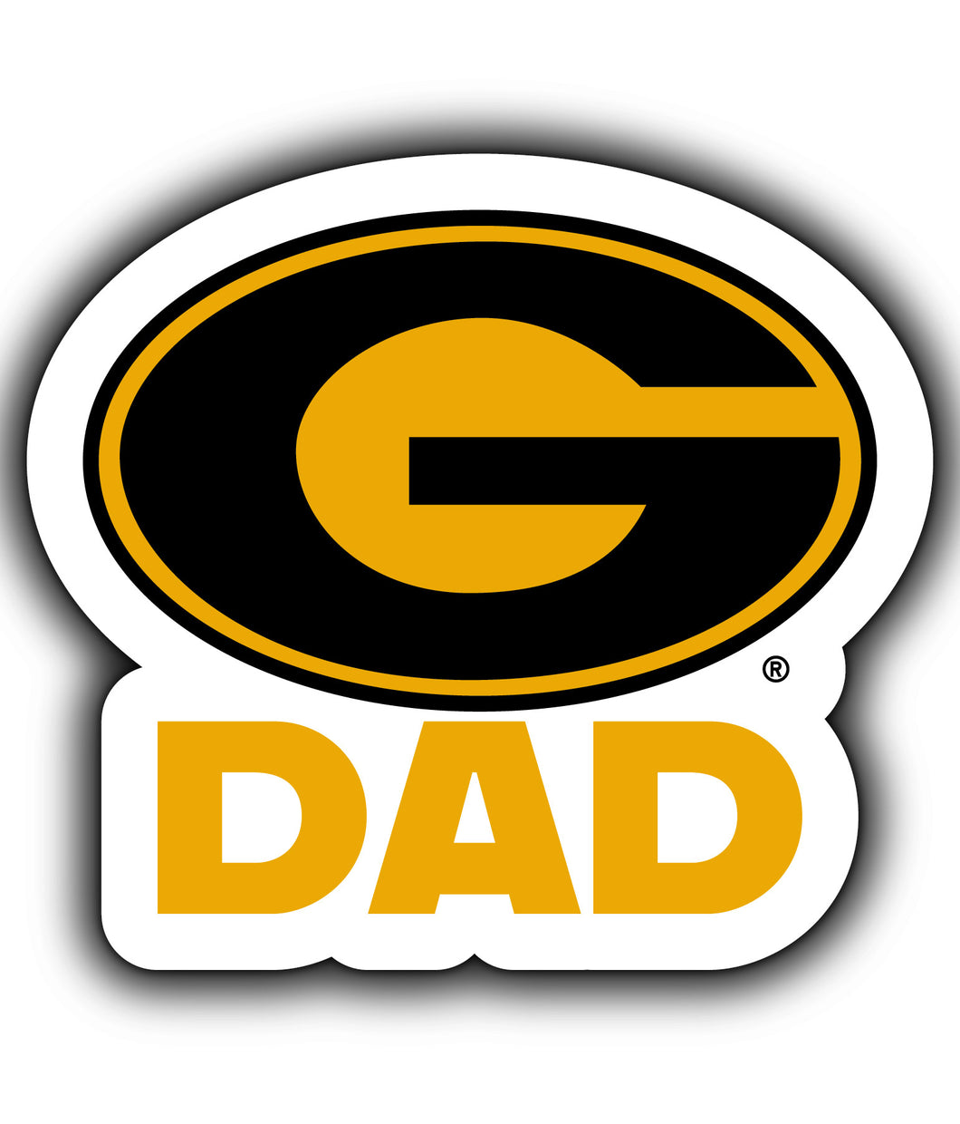 Grambling State Tigers 4-Inch Proud Dad NCAA - Durable School Spirit Vinyl Decal Perfect Gift for Dad