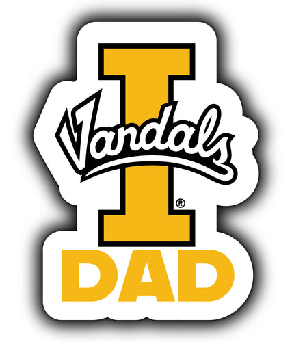 Idaho Vandals 4-Inch Proud Dad NCAA - Durable School Spirit Vinyl Decal Perfect Gift for Dad