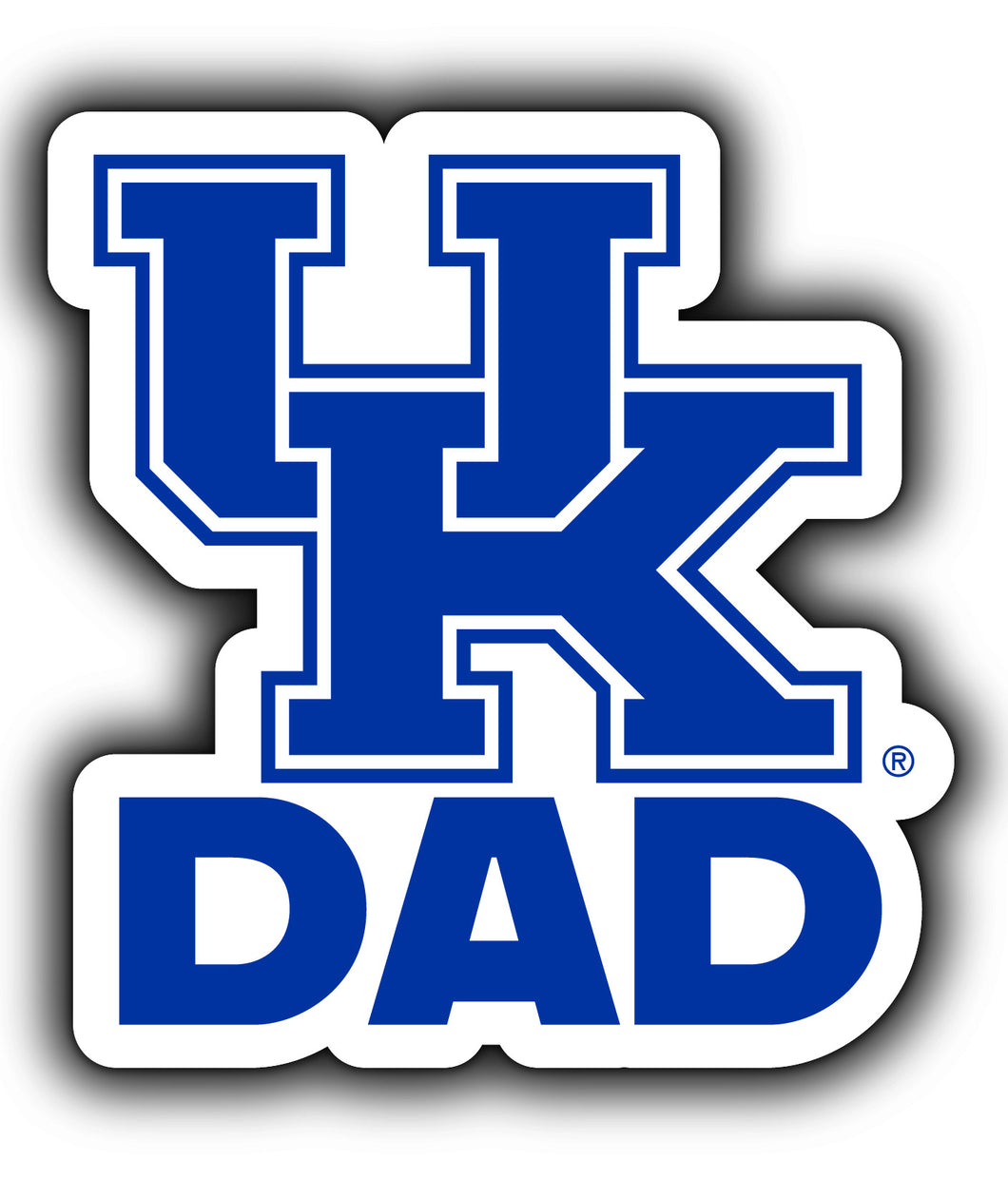 Kentucky Wildcats 4-Inch Proud Dad NCAA - Durable School Spirit Vinyl Decal Perfect Gift for Dad
