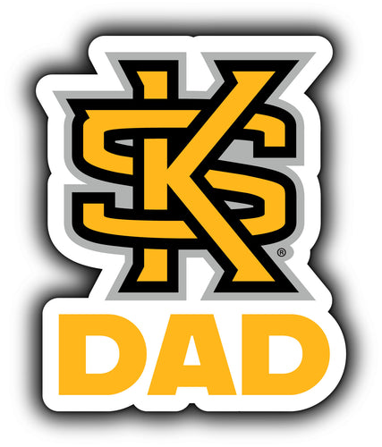 Kennesaw State University 4-Inch Proud Dad NCAA - Durable School Spirit Vinyl Decal Perfect Gift for Dad