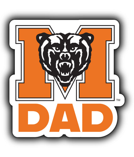 Mercer University 4-Inch Proud Dad NCAA - Durable School Spirit Vinyl Decal Perfect Gift for Dad