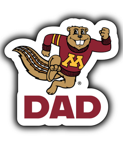 Minnesota Gophers 4-Inch Proud Dad NCAA - Durable School Spirit Vinyl Decal Perfect Gift for Dad