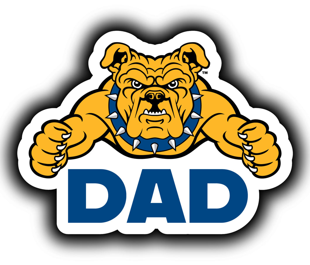 North Carolina A&T State Aggies 4-Inch Proud Dad NCAA - Durable School Spirit Vinyl Decal Perfect Gift for Dad