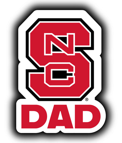 NC State Wolfpack 4-Inch Proud Dad NCAA - Durable School Spirit Vinyl Decal Perfect Gift for Dad