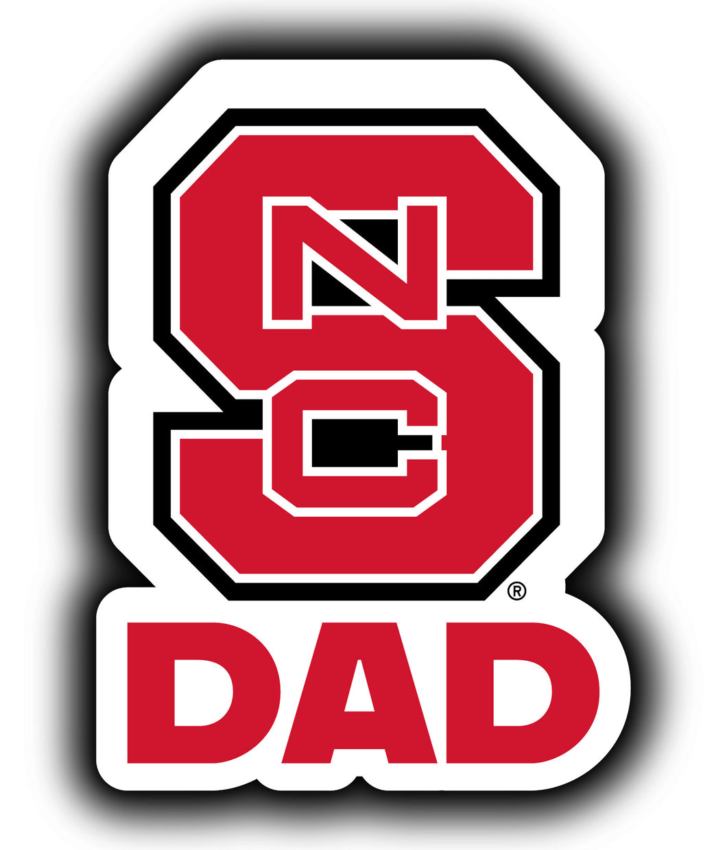 NC State Wolfpack 4-Inch Proud Dad NCAA - Durable School Spirit Vinyl Decal Perfect Gift for Dad
