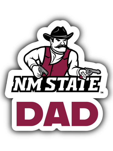 New Mexico State University Aggies 4-Inch Dad NCAA Vinyl Decal Sticker for Fans, Students, and Alumni