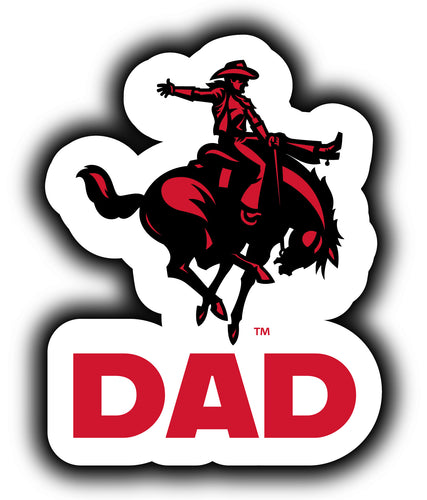 Northwestern Oklahoma State University 4-Inch Proud Dad NCAA - Durable School Spirit Vinyl Decal Perfect Gift for Dad