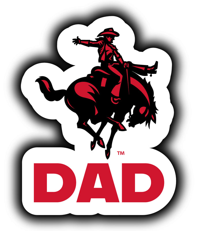Northwestern Oklahoma State University 4-Inch Proud Dad NCAA - Durable School Spirit Vinyl Decal Perfect Gift for Dad