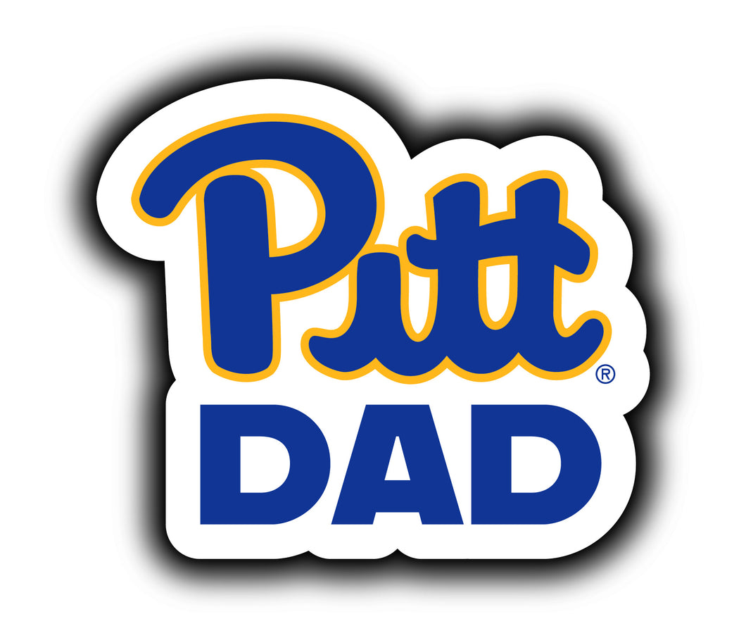 Pittsburgh Panthers 4-Inch Proud Dad NCAA - Durable School Spirit Vinyl Decal Perfect Gift for Dad