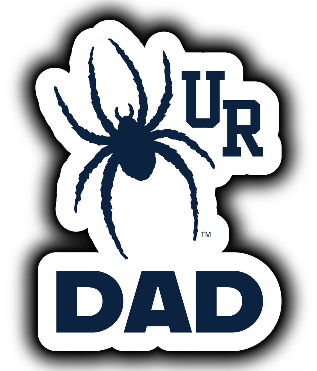 Richmond Spiders 4-Inch Proud Dad NCAA - Durable School Spirit Vinyl Decal Perfect Gift for Dad