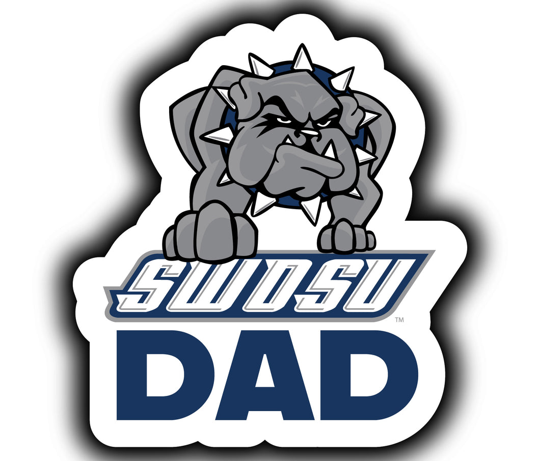 Southwestern Oklahoma State University 4-Inch Proud Dad NCAA - Durable School Spirit Vinyl Decal Perfect Gift for Dad