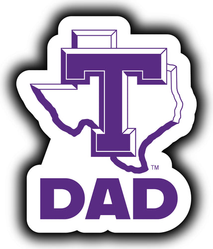 Tarleton State University 4-Inch Proud Dad NCAA - Durable School Spirit Vinyl Decal Perfect Gift for Dad
