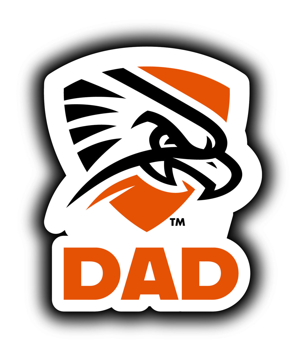University of Texas of the Permian Basin 4-Inch Proud Dad NCAA - Durable School Spirit Vinyl Decal Perfect Gift for Dad