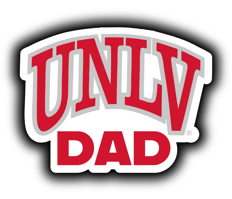 UNLV Rebels 4-Inch Proud Dad NCAA - Durable School Spirit Vinyl Decal Perfect Gift for Dad