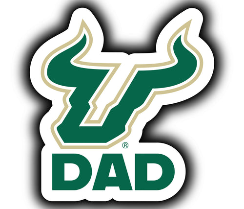 South Florida Bulls 4-Inch Proud Dad NCAA - Durable School Spirit Vinyl Decal Perfect Gift for Dad