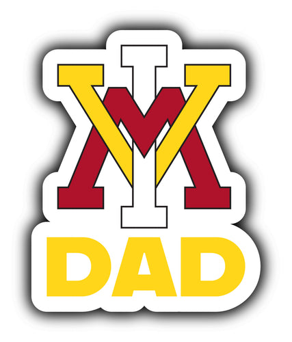 VMI Keydets 4-Inch Proud Dad NCAA - Durable School Spirit Vinyl Decal Perfect Gift for Dad
