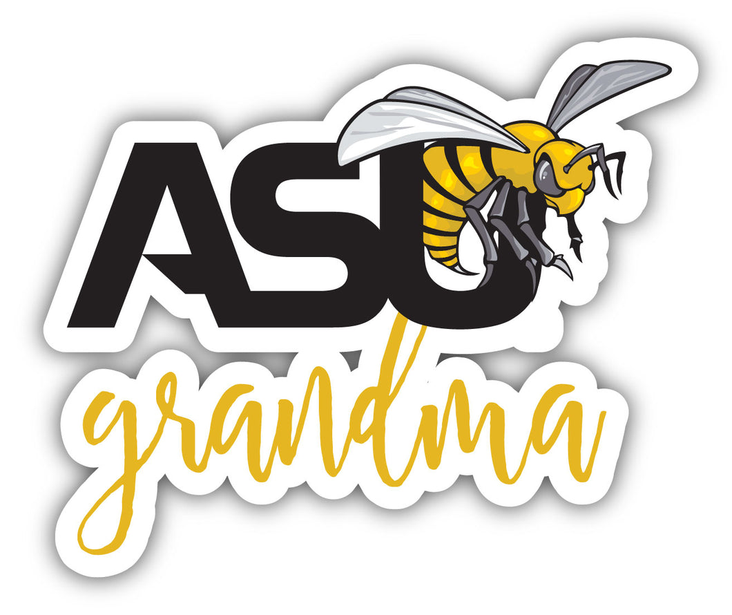 Alabama State University 4-Inch Proud Grandma NCAA - Durable School Spirit Vinyl Decal Perfect Gift for Grandma