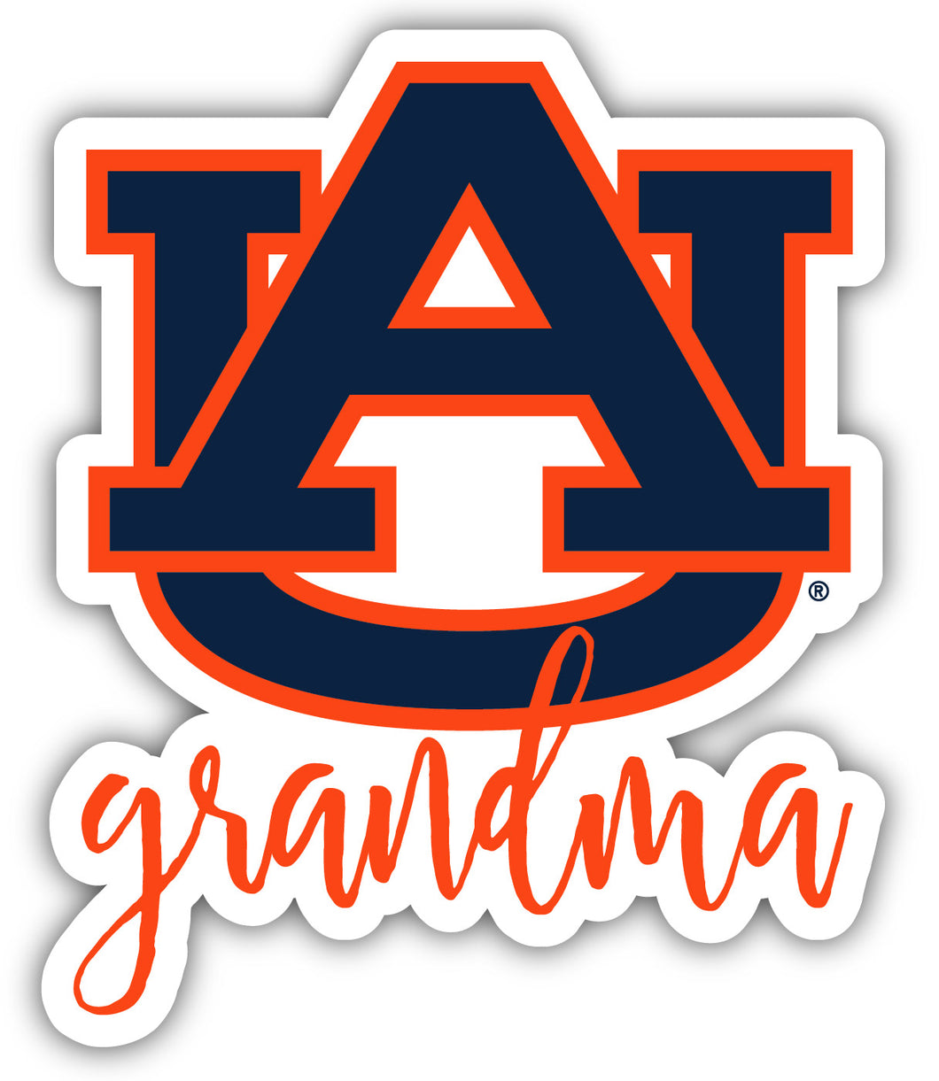 Auburn Tigers 4-Inch Proud Grandma NCAA - Durable School Spirit Vinyl Decal Perfect Gift for Grandma