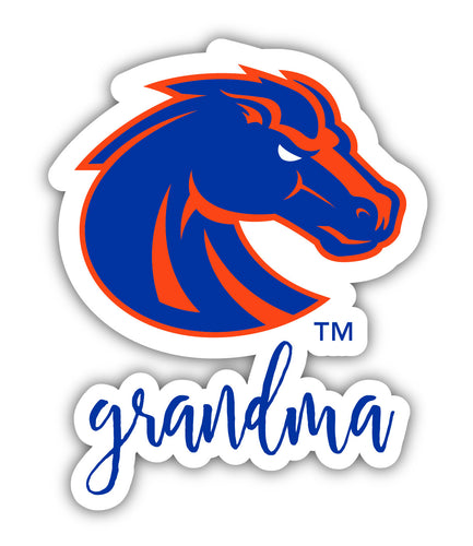 Boise State Broncos 4-Inch Proud Grandma NCAA - Durable School Spirit Vinyl Decal Perfect Gift for Grandma