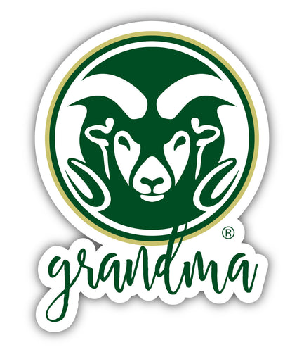 Colorado State Rams 4-Inch Proud Grandma NCAA - Durable School Spirit Vinyl Decal Perfect Gift for Grandma