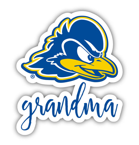 Delaware Blue Hens 4-Inch Proud Grandma NCAA - Durable School Spirit Vinyl Decal Perfect Gift for Grandma