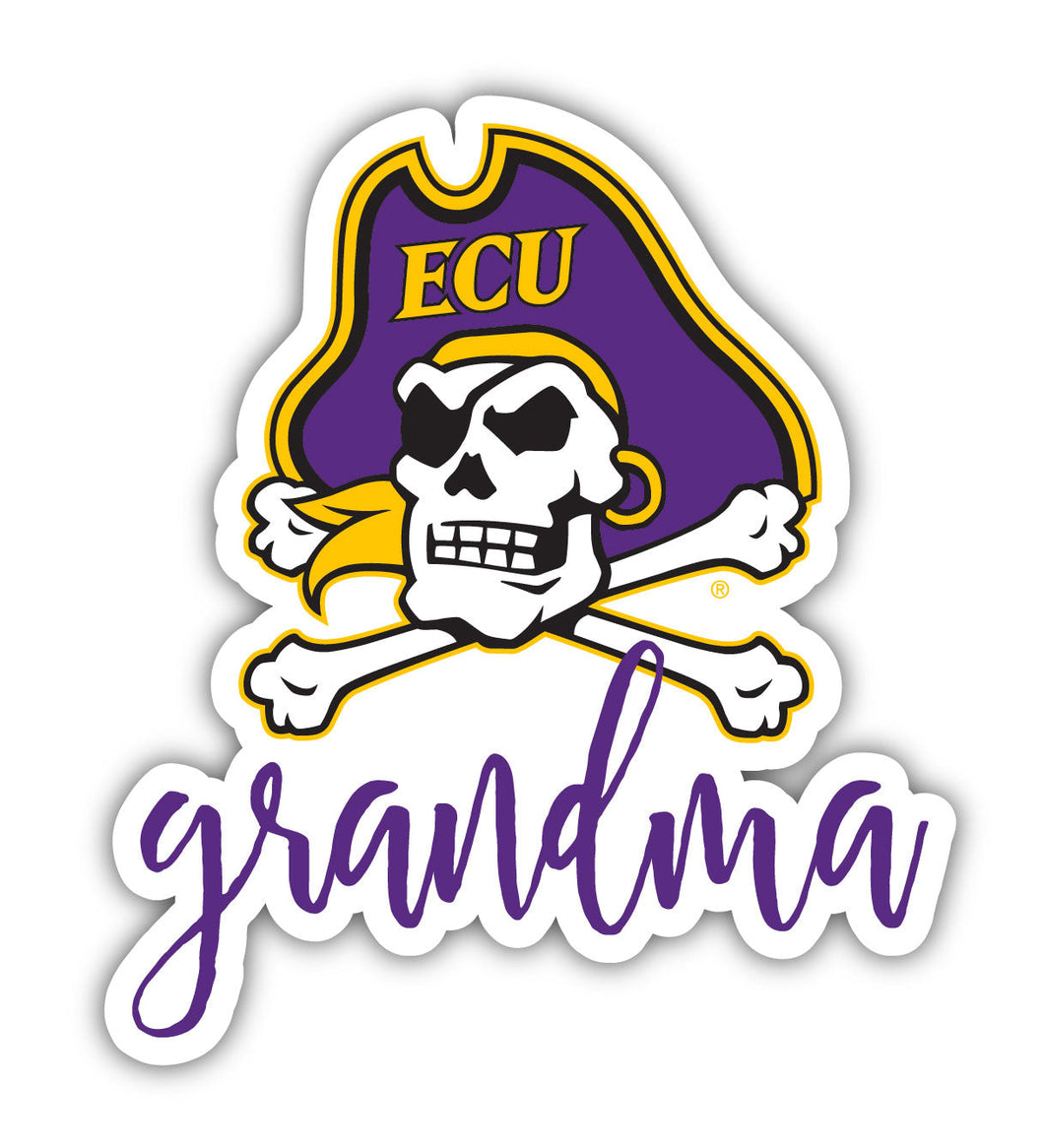 East Carolina Pirates Proud Grandma 4-Inch NCAA High-Definition Magnet - Versatile Metallic Surface Adornment