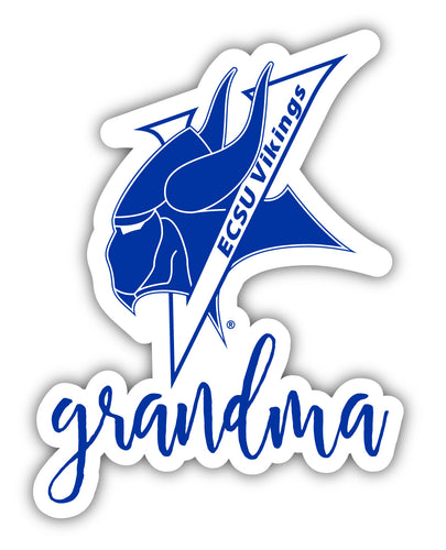 Elizabeth City State University 4-Inch Proud Grandma NCAA - Durable School Spirit Vinyl Decal Perfect Gift for Grandma