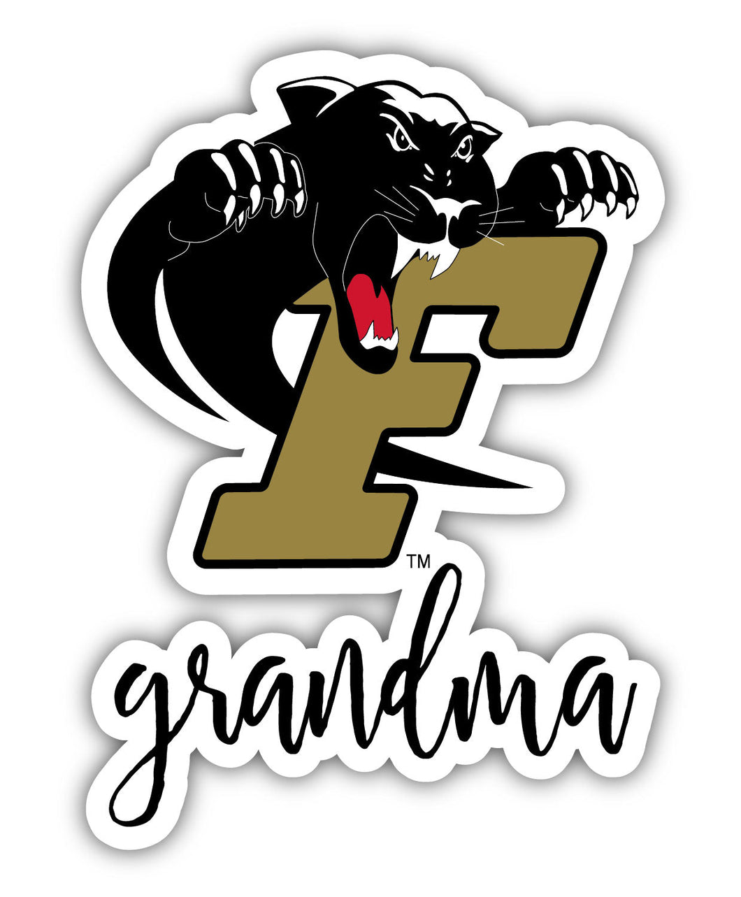 Ferrum College Proud Grandma 4-Inch NCAA High-Definition Magnet - Versatile Metallic Surface Adornment
