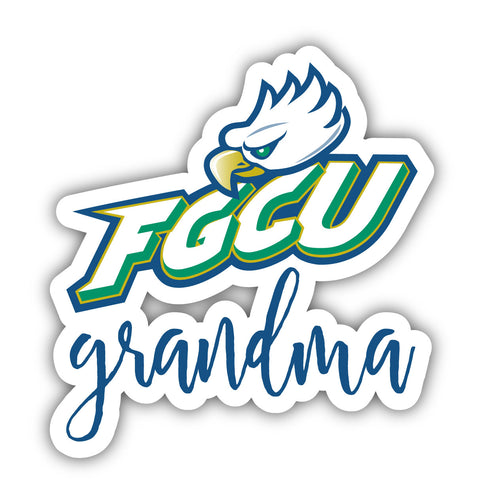 Florida Gulf Coast Eagles 4-Inch Proud Grandma NCAA - Durable School Spirit Vinyl Decal Perfect Gift for Grandma