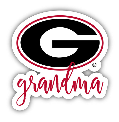 Georgia Bulldogs 4-Inch Proud Grandma NCAA - Durable School Spirit Vinyl Decal Perfect Gift for Grandma