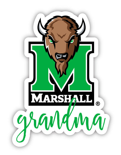 Marshall Thundering Herd 4-Inch Proud Grandma NCAA - Durable School Spirit Vinyl Decal Perfect Gift for Grandma