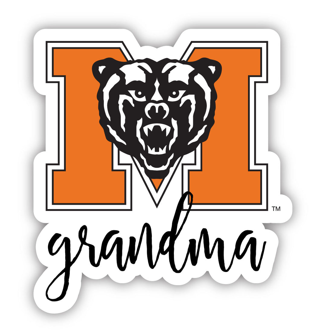 Mercer University 4-Inch Proud Grandma NCAA - Durable School Spirit Vinyl Decal Perfect Gift for Grandma