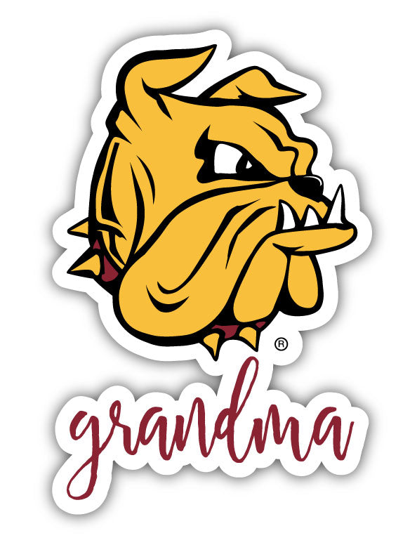 Minnesota Duluth Bulldogs 4-Inch Proud Grandma NCAA - Durable School Spirit Vinyl Decal Perfect Gift for Grandma